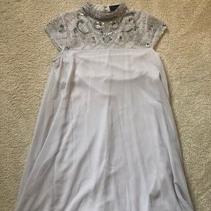 LIPSY SILVER SPARKLY DRESS